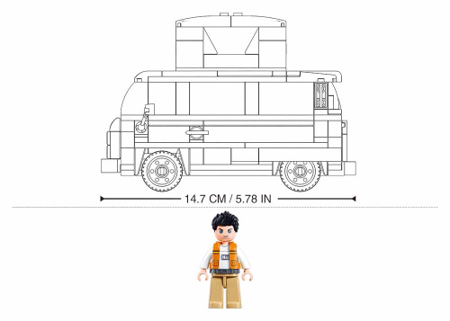 купить Конструктор Sluban "Фургончик выездная кухня" (265 дет.), M38-B1192