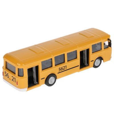 купить Технопарк Автобус Металлический жёлтый, 15 см, SB-16-57WB