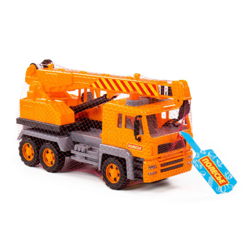 купить Полесье, "Алмаз", автомобиль-кран инерционный (в сеточке), 86716