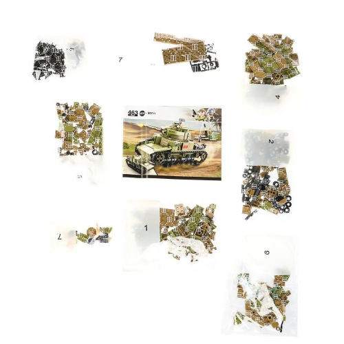 купить Конструктор Sluban Танк с фигуркой, 463дет. M38-B0711