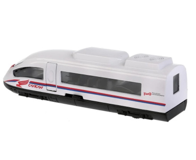 купить Технопарк, Модель металлическая САПСАН РЖД (инерционная, 15 см, свет-звук), SB-16-04