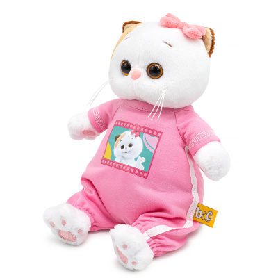 купить Мягкая игрушка Budi Basa, Кошечка Ли-Ли в комбинезоне с принтом "Мультсериал"