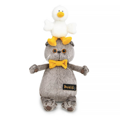 купить Мягкая игрушка Budi Basa Кот Басик с Гусиком, "Мультсериал"