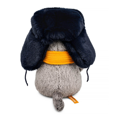 купить Мягкая игрушка Budi Basa Басик в меховой шапке и шарфе, Ks22-282