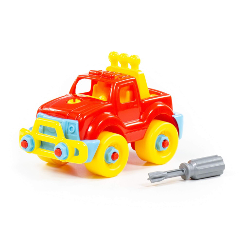 купить Полесье, Конструктор-транспорт "Джип" (22 элемента) (в пакете), 78216