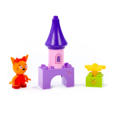 купить Конструктор Полесье "Макси" - "Три кота. Карамелька и башня", 6 эл.