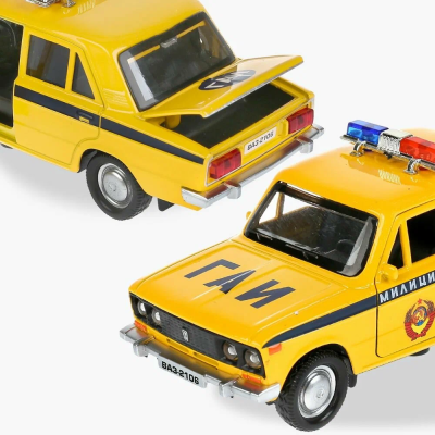 купить Машинка металлическая инерционная Технопарк ВАЗ-2101 Полиция 12 см