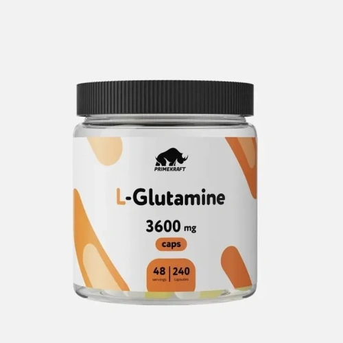 купить Глютамин Prime-Kraft L-Glutamine 3600 мг 240 капсул