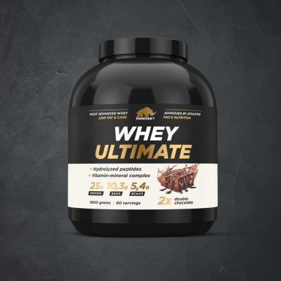 купить Протеин Prime Kraft Whey Ultimate со вкусом «Двойной шоколад», банка 1800г
