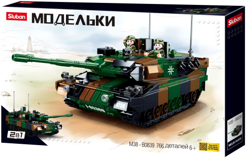 купить Конструктор Sluban Основной боевой танк Leopard 2A5, M38-B0839