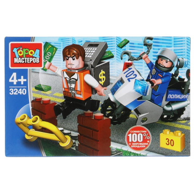 купить Город мастеров, Конструктор погоня за воришкой (30 дет.)  3240-UU