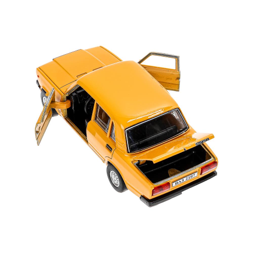 купить Машинка металлическая инерционная Технопарк ваз-2107, 12 см, желтая