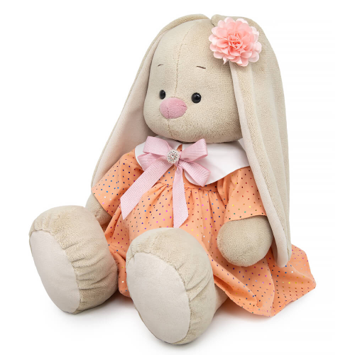 купить Зайка Ми Большой в персиковом платье