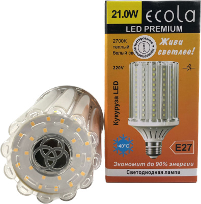 купить Лампа светодиодная Ecola кукуруза E27 21W 2700K, Premium