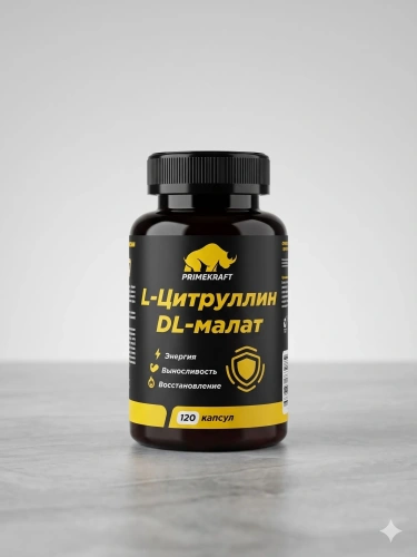 купить L-Цитруллин DL-малат»,L-Citrulline DL-Malate, 120 капсул
