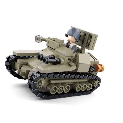 купить Sluban, Конструктор - Танкетка с фигуркой (серия WW2, 183дет), M38-B0709