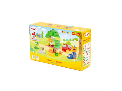 купить Конструктор Полесье "Макси" - "Три кота. Домик на дереве", 52 эл.