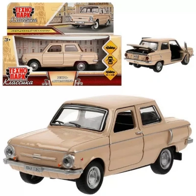 купить Машинка металлическая инерционная Технопарк ретро-модель 12 см, бежевая