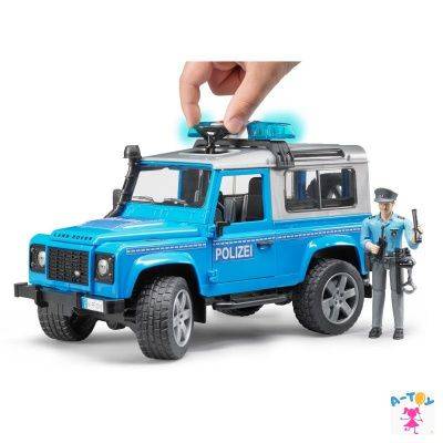 купить Bruder, внедорожник Land Rover Defender Station Wagon с фигуркой, 02-597