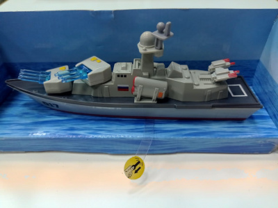 купить Технопарк, Модель металлическая КРЕЙСЕР (18 см, свет-звук), FY016-18SLMIL-GY