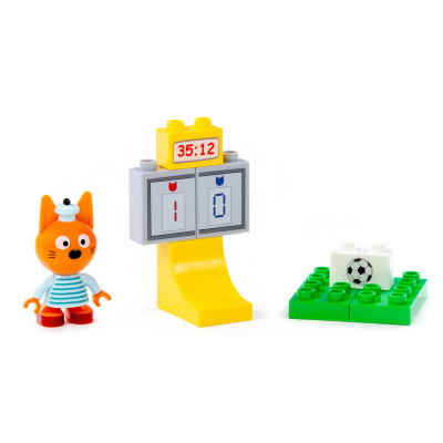 купить Конструктор Полесье серия Макси - Три кота. Коржик на стадионе (8 эл., в коробке) 63776