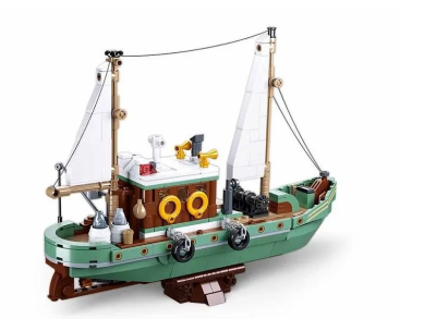 купить Sluban, Конструктор "Рыболовная лодка" (610 дет.), M38-B1119