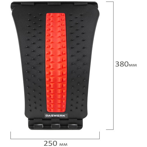 купить Массажер DASWERK для спины/мостик для растяжки PREMIUM, 3 уровня нагрузки, красная вставка, 680034