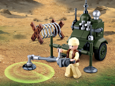 купить Sluban, Конструктор, серия WW2 - Сапёр (4 в 1) (88 дет), M38-B0678D