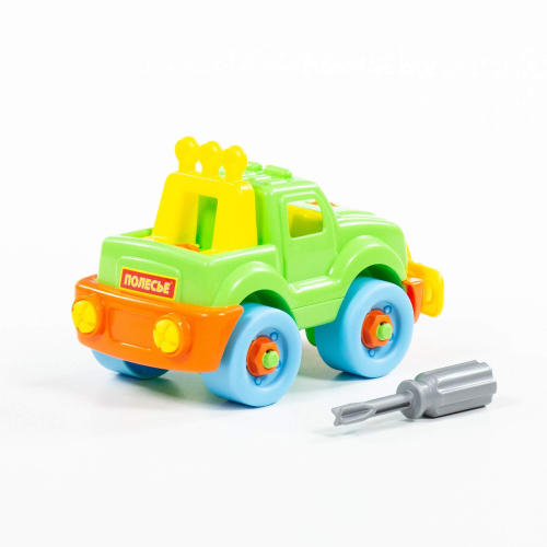 купить Полесье, Конструктор-транспорт "Джип" (22 элемента) (в пакете), 78216