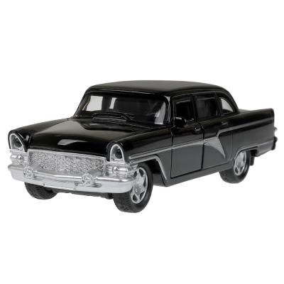 купить Машинка металлическая инерционная Технопарк Газ-13 "Чайка" коллекционная, 12 см, черная