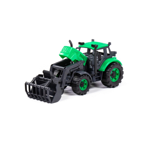 купить Погрузчик "Прогресс" сельскохозяйственный инерционный (зелёный) (в лотке)