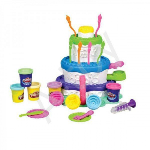 купить Набор пластилина Праздничный торт Play Doh
