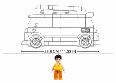 купить Конструктор Sluban "Серф-Вэн" (масштаб 1/35, 276 дет.)