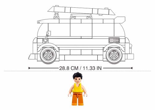 купить Конструктор Sluban "Серф-Вэн" (масштаб 1/35, 276 дет.) купить Конструктор Sluban "Серф-Вэн" (масштаб 1/35, 276 дет.)