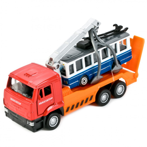 купить Набор машин Технопарк - Камаз и Троллейбус, инерционный, SB-17-24-G-WB