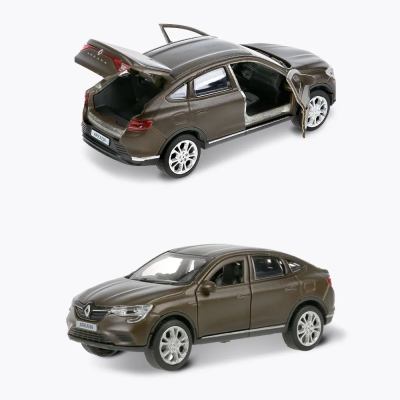 купить Машинка металлическая инерционная Технопарк Renault Arkana 12 см. бежевая