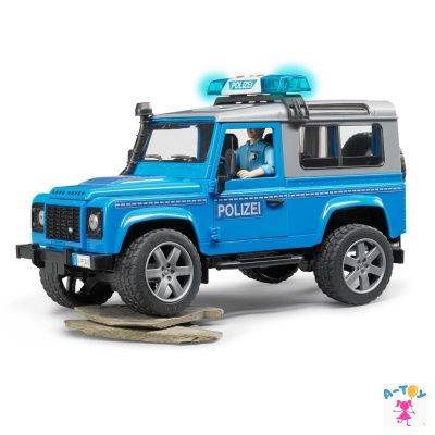купить Bruder, внедорожник Land Rover Defender Station Wagon с фигуркой, 02-597