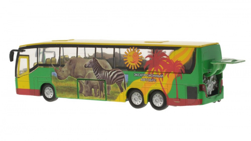 купить Машина Технопарк Экскурсионный Автобус - Сафари, инерционная