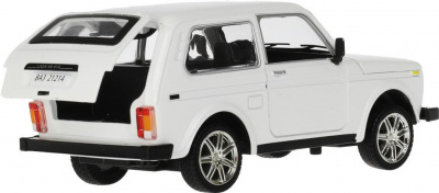 купить Технопарк, Модель мет. LADA 4х4 (17 см, свет-звук, капот, багажник, инерция, белая), VAZ-21214-W