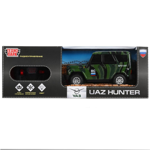 купить Технопарк, Машинка на радиоуправлении, УАЗ Hunter ВС, 18 см, HUNTER-18L-MIL