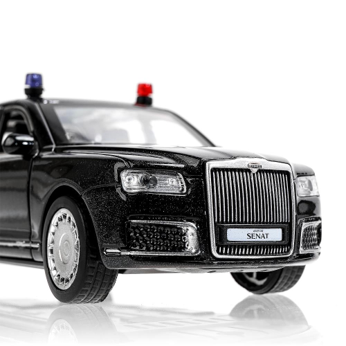 купить Машина металлическая инерционная Технопарк  АУРУС СЕНАТ (13,5 см, свет-звук)  черная