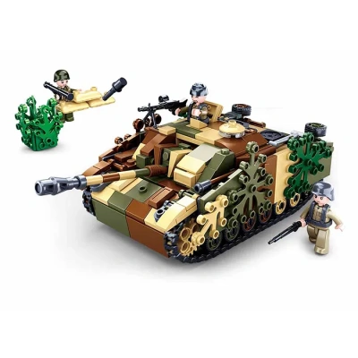 купить Sluban, Конструктор - Танк с фигурками, 524 дет, M38-B0858