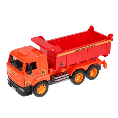 купить Технопарк, Машина на радиоуправлении "KAMAZ САМОСВАЛ" (27см, свет, откр. двери, подвиж. детали), WY1001K