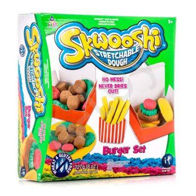 купить Skwooshi S30021 Сквуши Набор для творчества Бургер - масса для лепки и аксессуары
