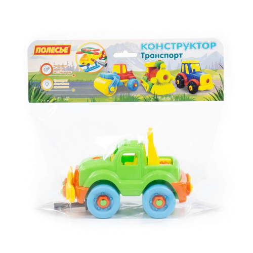 купить Полесье, Конструктор-транспорт "Джип" (22 элемента) (в пакете), 78216