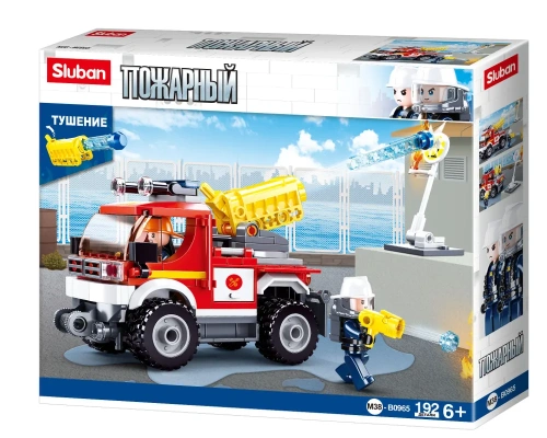 купить Конструктор Пожарная машина, Sluban, серия Пожарная бригада, M38-B0965