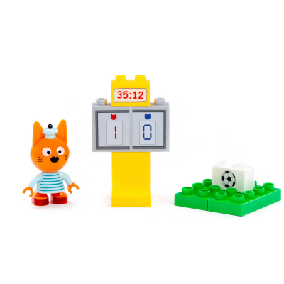 купить Конструктор Полесье серия Макси - Три кота. Коржик на стадионе (8 эл., в коробке) 63776