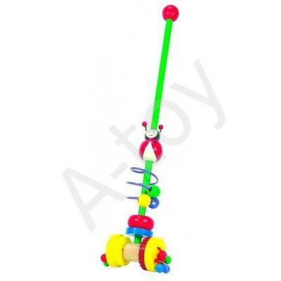 купить Каталка на палочке, 52 см (дерево)