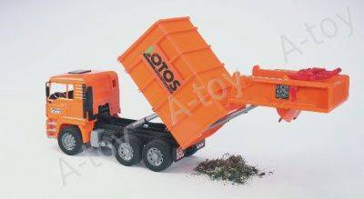купить Bruder Мусоровоз MAN оранжевый