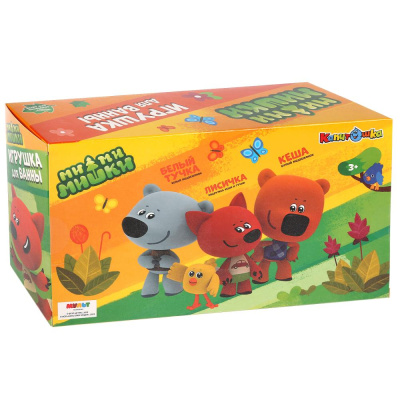 купить Капитошка, Игрушка пластизоль для ванны Ми-ми-мишки 3шт Лисичка, Тучка, Кеша 10см, STM3-MIMI